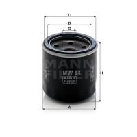 Фильтр масляный MANN-FILTER MW 64